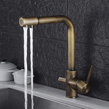 LIGAO Brass Thermostatic Kitchen Faucet – Single Handle, Polished Finish, Deck Mounted