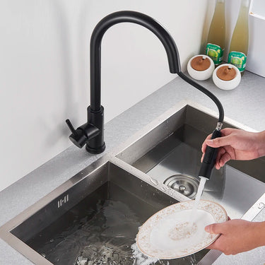 Pull Out Sensor Black Kitchen Faucet Sensitive Touch/Tap Control Faucet Mixer For Kitchen
