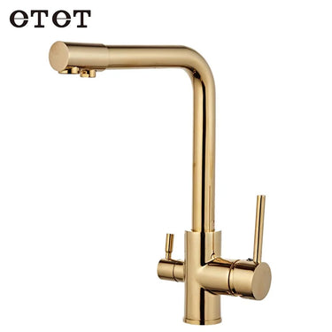 LIGAO Brass Thermostatic Kitchen Faucet – Single Handle, Polished Finish, Deck Mounted