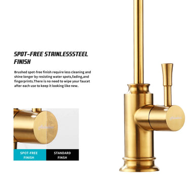 Steel Blackened Kitchen Faucet – Single Handle, 360° Rotation, Deck Mounted, Modern Design