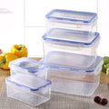 Sealed Rectangular Refrigerator Storage Box with Lid, Plastic Crisper & Microwave Lunch Box | Bentalia Home