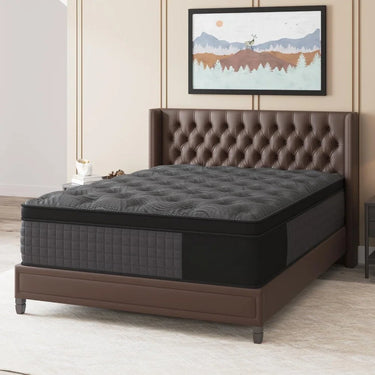 Queen Mattress, 14 Inch Hybrid – Gel Memory Foam & Pocket Innerspring, Euro Top