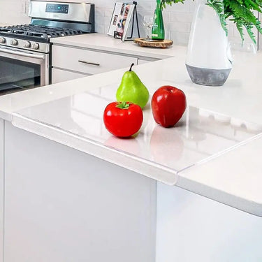 Acrylic Cutting Boards for Kitchen Counter - Non-Slip &amp; Clear Chopping Blocks with Lip