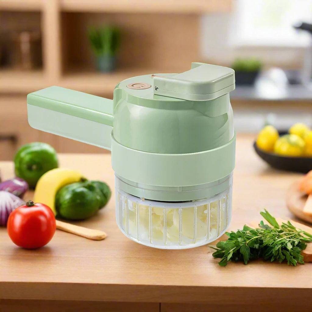 4-in-1 Electric Vegetable Cutter Set