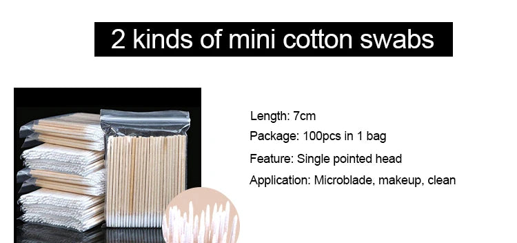 500pcs Double-Headed Cotton Swabs – Makeup, Nose, Ears Cleaning Health Care Tools | Bentalia Home