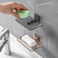 No-Drill Wall-Mounted Double-Layer Soap Rack - Self-Adhesive Soap Holder for Bathroom | Bentalia Home