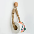 Nail-Free Hemp Rope Paper Towel Holder - Bathroom Towel Hook & Toilet Paper Rack | Bentalia Home