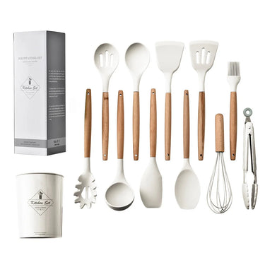 12PCS Food Grade Silicone Kitchen Cookware Utensils Set | Bentalia Homes