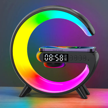 5-in-1 Wireless Charger Table Lamp with Bluetooth Speaker | Bentalia Homes