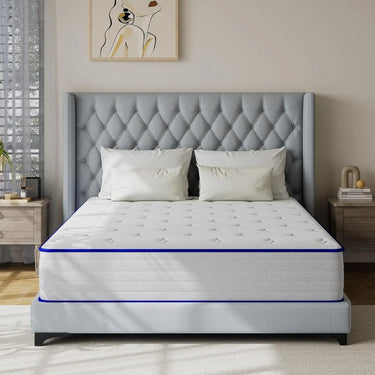 12-Inch Queen Hybrid Mattress – Gel Memory Foam &amp; Pocketed Springs with Edge Support