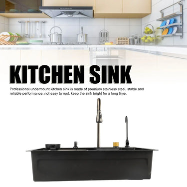 Kitchen Sink Modern Easy Installation Rustproof Undermount Kitchen Sink Thickened Large Capacity