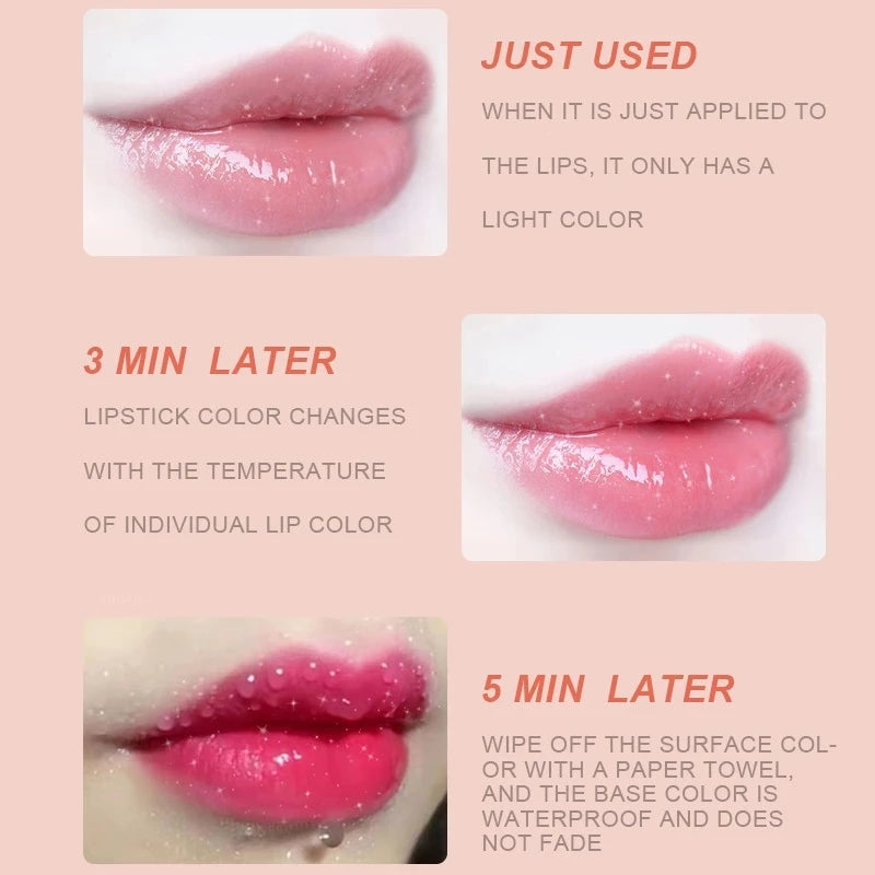 Lazy Lipstick Velvet Matte Moisturizing Lip Gloss – Temperature Color Changing, Waterproof, Non-stick Cup Lipstick | Bentalia Home