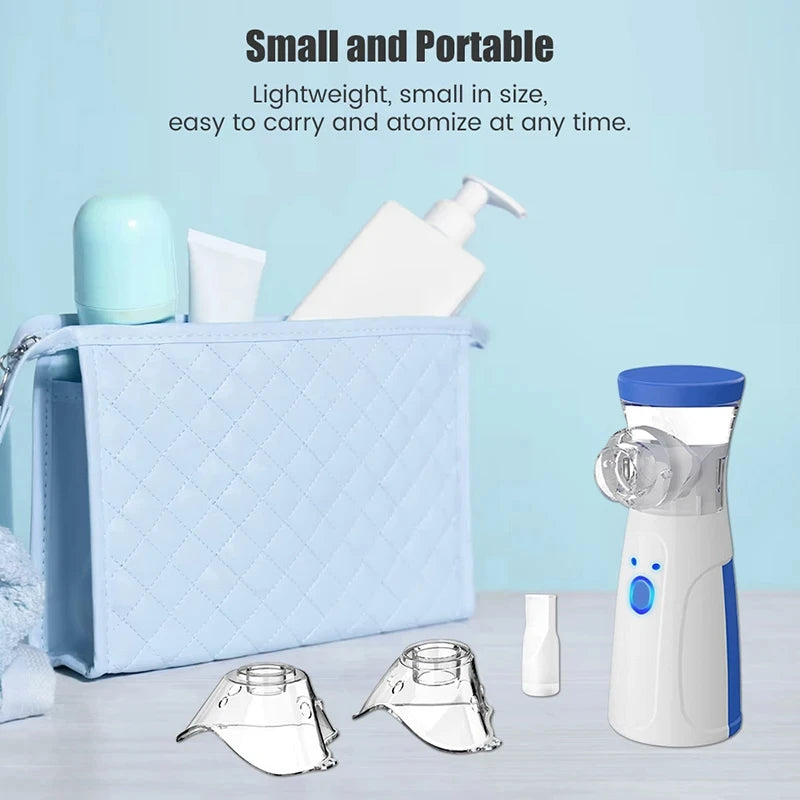 Portable Handheld USB Medical Nebulizer – Compact & Adjustable for Adults & Children | Bentalia Home