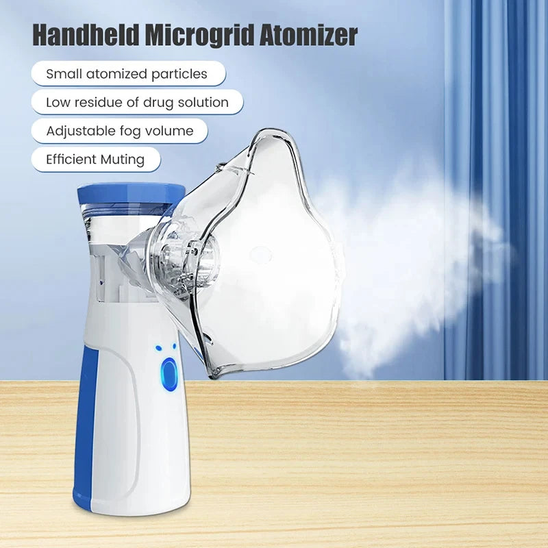 Portable Handheld USB Medical Nebulizer – Compact & Adjustable for Adults & Children | Bentalia Home