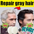 Gray White Hair Treatment Serum Soap – Natural Hair Darkening Shampoo for Men & Women | Bentalia Home