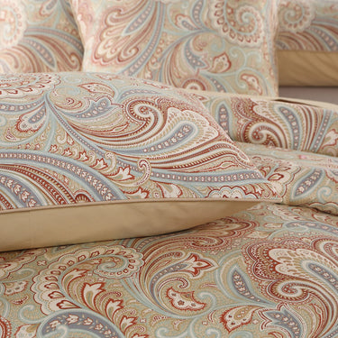 LISSTHER 3pcs 600 TC 100% Egyptian Cotton Duvet Cover Set (Without Core), Luxury Vintage Classic Boho Paisley Bedding Set