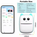 Portable Mini Cat Thermal Printer - 58mm Bluetooth Wireless Photo & Label Printer | Bentalia Home