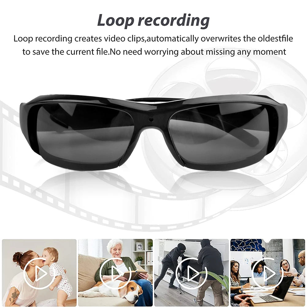 HD 1080P Wearable Glasses Camera, Portable Mini Video Recorder for Driving & Outdoor Security | Bentalia Home