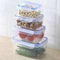 Sealed Rectangular Refrigerator Storage Box with Lid, Plastic Crisper & Microwave Lunch Box | Bentalia Home