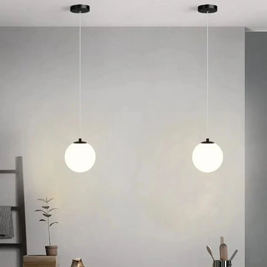 Modern Glass LED Pendant Lights Nordic Living Room Bedroom Fixtures Indoor Lighting Home Decor Hanging Lamp 220V