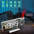 FM Radio LED Digital Alarm Clock with 180° Projection, Snooze, and USB Charging | Bentalia Home