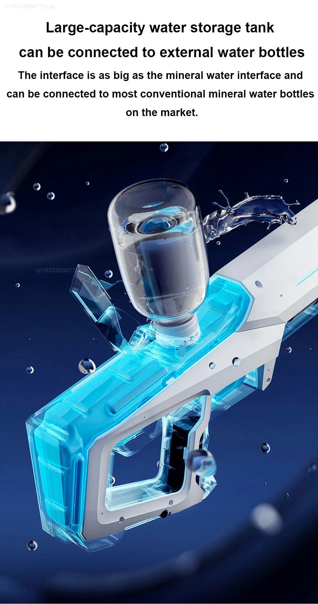 Xiaomi Wireless Dual Electric Water Gun – Automatic High-Pressure, Long-Lasting Fun Toy | Bentalia Home