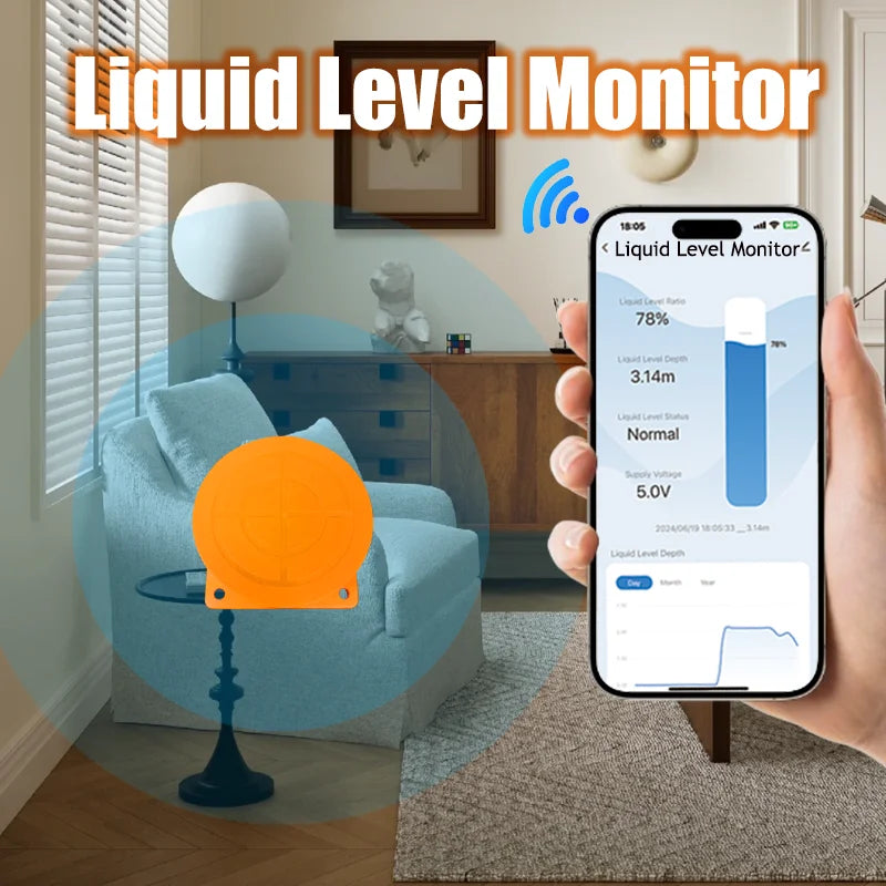 ME201W Smartlife Tuya Water Usage Meter - WiFi Remote Fluid Level Monitor | Bentalia Home