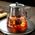 Heat-Resistant Glass Teapot with Stainless Steel Infuser, 401-500ml Kung Fu Teaware | Bentalia Home