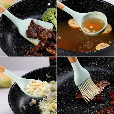 12PCS Food Grade Silicone Kitchen Cookware Utensils Set | Bentalia Homes