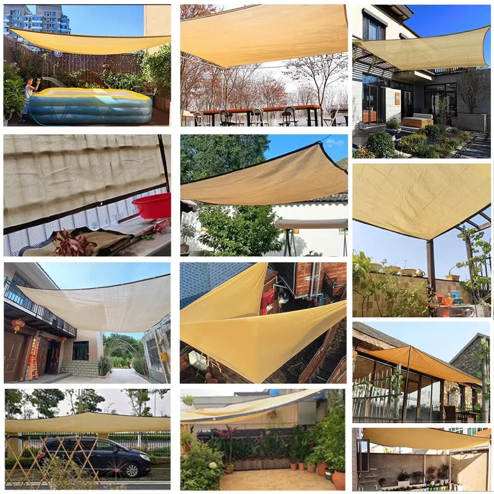 Outdoor Garden Shading Net - UV Protection Terrace Awnings, Camping Shade Cover Mesh, HDPE Sunscreen Fabric | Bentalia Home