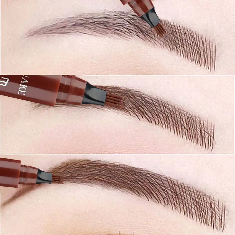 4-Point Waterproof Eyebrow Pencil - Liquid Brow Pen for Long-Lasting, Microblade Effect Makeup – Perfect for Women | Bentalia Home