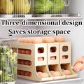 4-Tier Refrigerator Egg Storage Box, Automatic Rolling Egg Dispenser for Kitchen | Bentalia Home