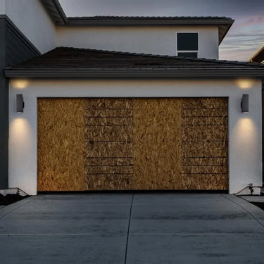 Modern Outdoor Porch Light in 2 Lights with Aluminum Rectangular Tube and Tempered Glass Cover Waterproof Wall Sconce 4 Pack