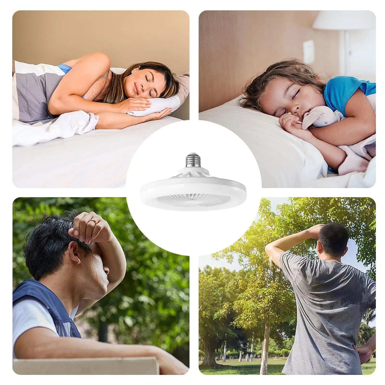 30W LED Smart Ceiling Fan Light with Remote Control – Silent for Bedroom & Living Room | Bentalia Home