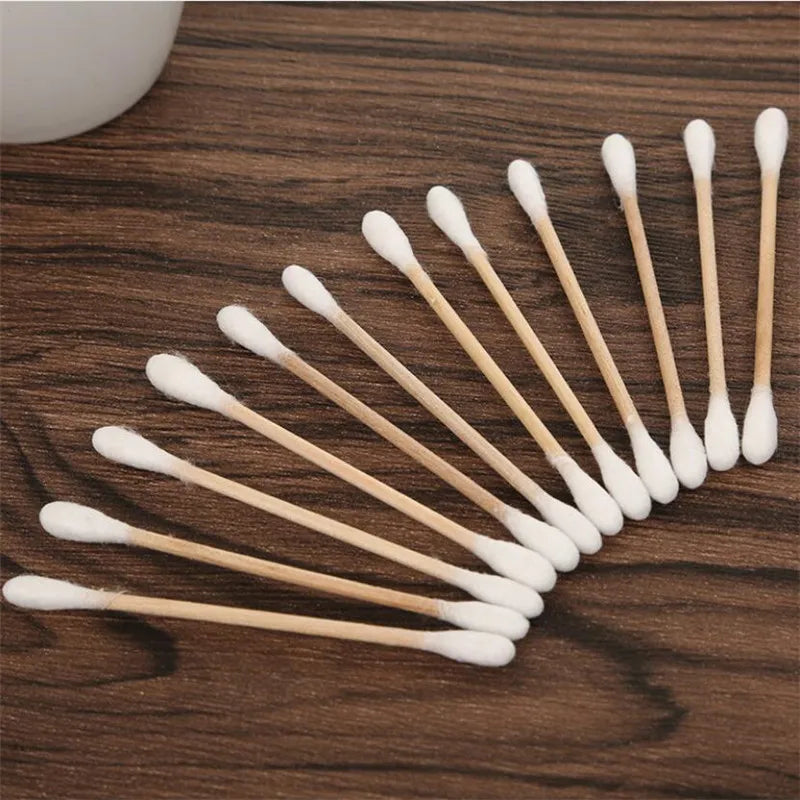 500pcs Double-Headed Cotton Swabs – Makeup, Nose, Ears Cleaning Health Care Tools | Bentalia Home