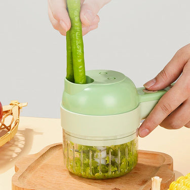4-in-1 Electric Vegetable Cutter Set
