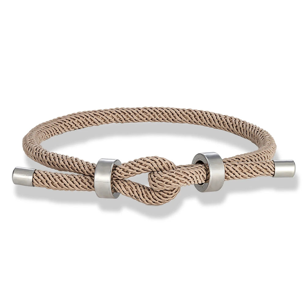 Minimalist Nautical Knot Rope Bracelet – Adjustable Unisex Jewelry for Gifts | Bentalia Home