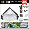 Transparent Waterproof Tarpaulin - Garden Rainproof Clear Poly Tarp with Grommets for Plant Cover and Shed Insulation | Bentalia Home