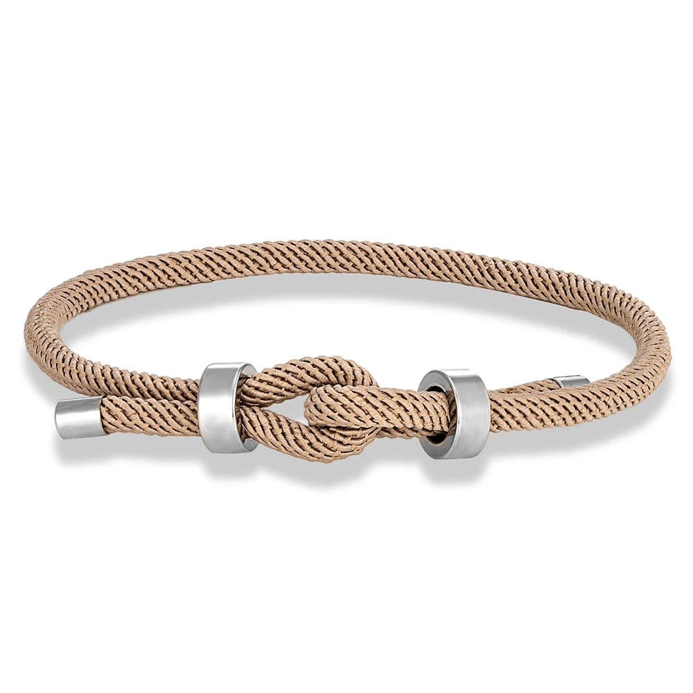 Minimalist Nautical Knot Rope Bracelet – Adjustable Unisex Jewelry for Gifts | Bentalia Home