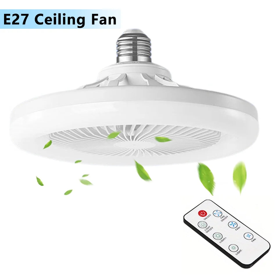 30W LED Smart Ceiling Fan Light with Remote Control – Silent for Bedroom & Living Room | Bentalia Home