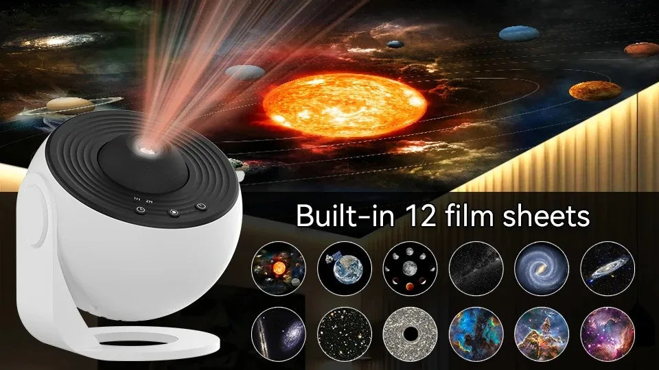 Galaxy Star Projector Night Light – Rotating Planetarium Lamp for Kids & Room Décor | Bentalia Home