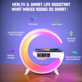 15W Wireless Charger Station with RGB Desk Lamp, Alarm Clock & Speaker | Bentalia Home