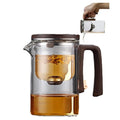 Small Waist Glass Teapot with Magnetic Filtration, 801-900ml Automatic Tea Separation Pot | Bentalia Home