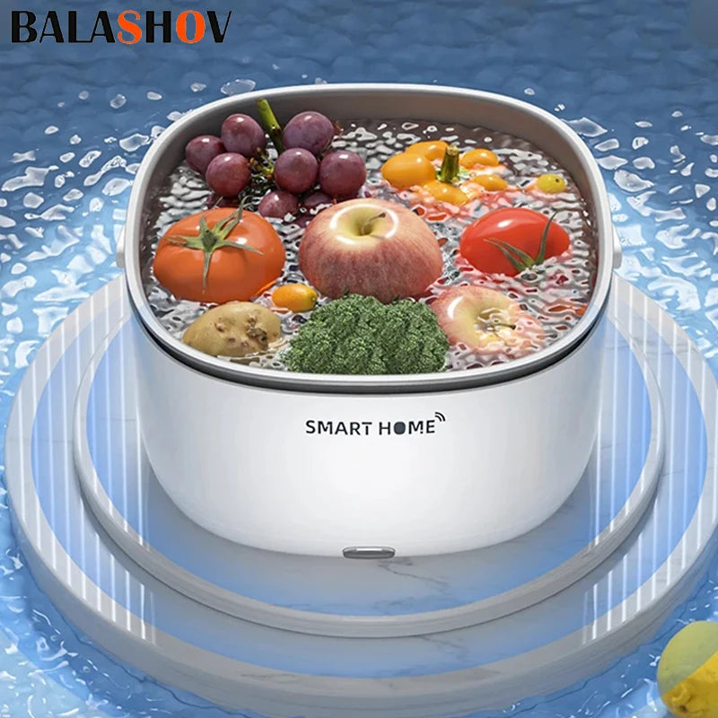 Electric Ultrasonic Vegetable & Fruit Washing Machine – Portable 4L Food Purifier | Bentalia Home