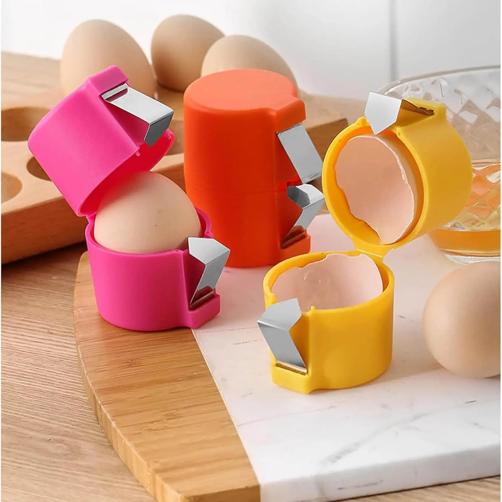 Egg Shell Opener & Cracker – Perfect for Raw and Hard-Boiled Eggs | Bentalia Home