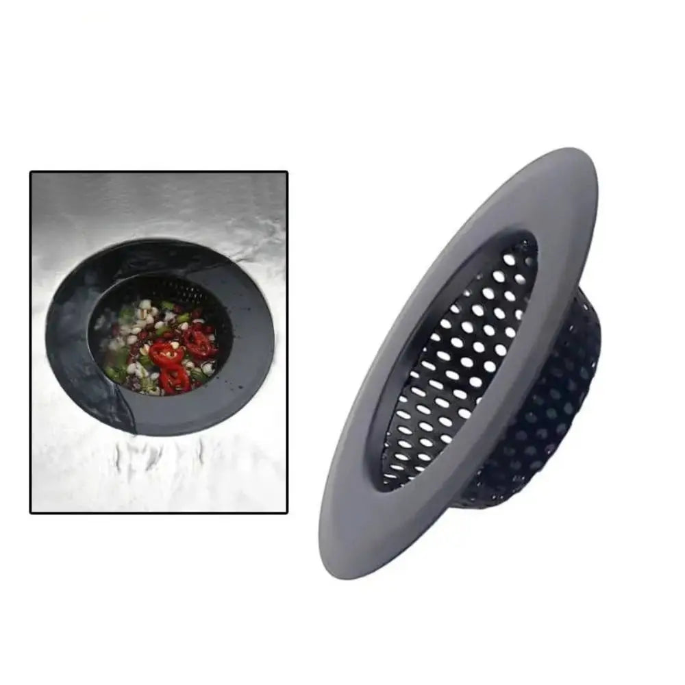 Black Stainless Steel Sink Strainer - Anti-Clog Mesh Drain Filter with Handle for Kitchen & Bathroom | Bentalia Home