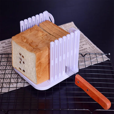 Foldable Toast Bread Slicer Stand, DIY Loaf Cutting Guide for Homemade Bread | Bentalia Home