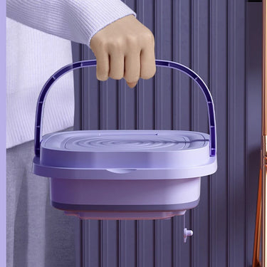 8L Portable Foldable Mini Washing Machine with Spin Dryer – USB Powered for Socks, Underwear, and Small Household Laundry | Bentalia Home