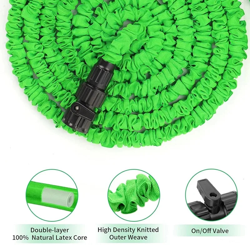 High-Pressure Expandable Magic Hose with Water Gun – Flexible Garden Hose for Car Wash, Home Garden Irrigation, and Cleaning | Bentalia Home