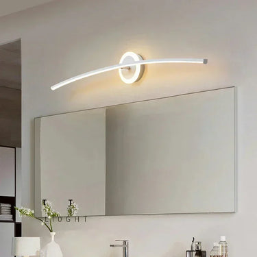 Modern LED Wall Lights Mirror Decorative 80/100cm Long Strip Light Bathroom Bedroom Dresser White Gold Home LED Lighting Lustre